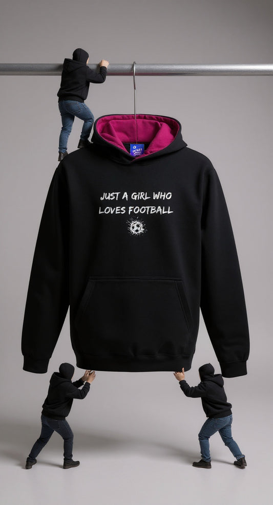 Just a Girl Who Loves Football – Hoodie